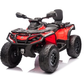 Can-Am Renegade 24V Quad Elettrico per Bambini a 2 Posti ATV con Ruote in Gomma 4 Motori Cinture di Sicurezza Can-Am Renegade 24V Quad Elettrico per Bambini a 2 Posti ATV con Ruote in Gomma 4 Motori Cinture di Sicurezza