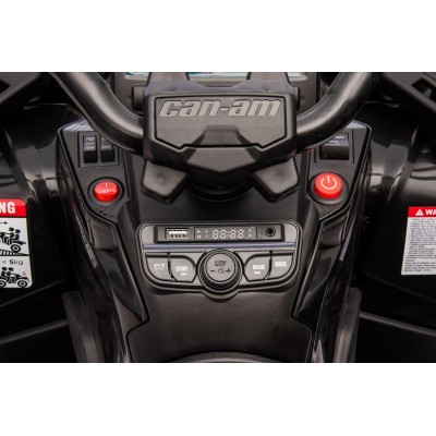 Can-Am Renegade 24V Quad Elettrico per Bambini a 2 Posti ATV con Ruote in Gomma 4 Motori Cinture di Sicurezza
