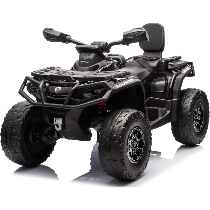 Can-Am Renegade 24V Quad Elettrico per Bambini a 2 Posti ATV con Ruote in Gomma 4 Motori Cinture di Sicurezza