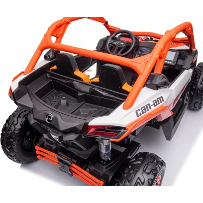 Macchina Elettrica per Bambini 2 Posti Can Am Maverick 24V Maxi Buggy con Ruote in Gomma e 4 Motori Potenti