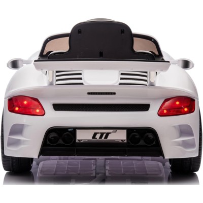Macchina Elettrica per Bambini Porsche Ruf Ctr3 Telecomandata con Cintura di Sicurezza a 5 Punti Porte Apribili 12V