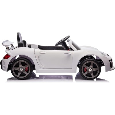 Macchina Elettrica per Bambini Porsche Ruf Ctr3 Telecomandata con Cintura di Sicurezza a 5 Punti Porte Apribili 12V