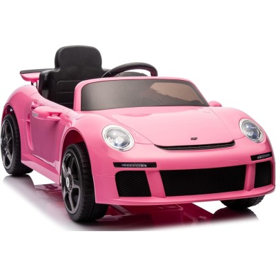 Macchina Elettrica per Bambini Porsche Ruf Ctr3 Telecomandata con Cintura di Sicurezza a 5 Punti Porte Apribili 12V