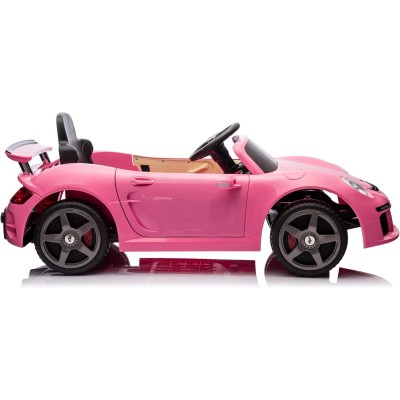 Macchina Elettrica per Bambini Porsche Ruf Ctr3 Telecomandata con Cintura di Sicurezza a 5 Punti Porte Apribili 12V