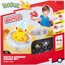 Jakks Pacific PKW4403 Pokémon Battle Spinner Arena - Set Due Battle Spinners con due Pokéball e Battle Arena