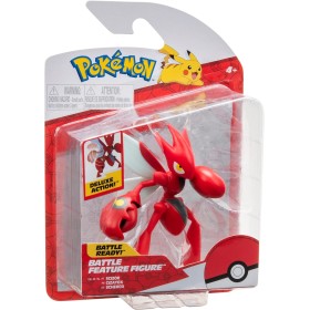 Rei Toys PK030301 Pokémon Battle Figure Scizor da battaglia da 10 cm con azione da battaglia