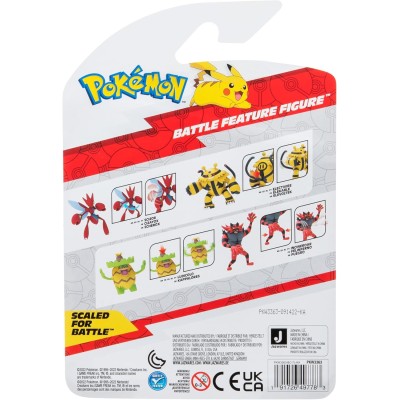 Rei Toys PK030301 Pokémon Battle Figure Scizor da battaglia da 10 cm con azione da battaglia