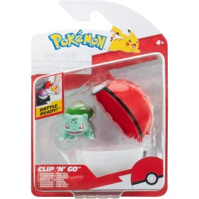 Rei Toys PK160604 Pokémon Clip n' Go set Bulbasaur con Poké Ball