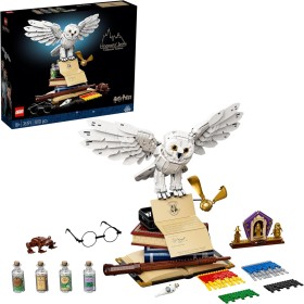 Lego Harry Potter 76391 Hogwarts' Icons Collectors' Edition con minifigure d’oro esclusive di Silente Hagrid e Minerva McGranitt