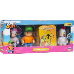 Rocco Giocattoli 21739257.2 Stumble Guys Action Figures Pack 4 personaggi da 8cm Rocco Giocattoli 21739257.2 Stumble Guys Action Figures Pack 4 personaggi da 8cm