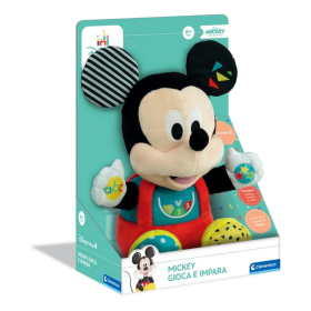 Clementoni 17303 Peluche Topolino Parlante Gioca ed Impara per Imparare Alfabeto Numeri e Colori