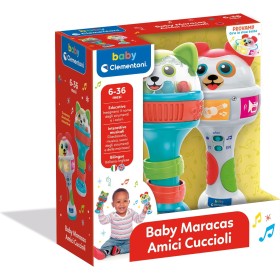 Clementoni 17985 Baby Maracas Amici Cuccioli Sonagli Interattivo con Palline Effetti Sonori e Melodie