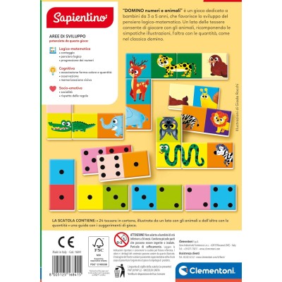 Clementoni 16099, Montessori, I Numeri, Made in aly, Gioco Montessori