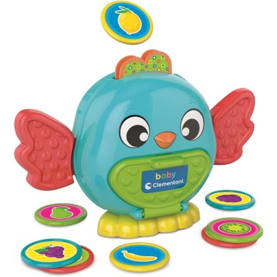 Clementoni 17494 Bird coins Box- Salvadanaio uccellino con metodo Montessori