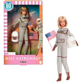 Mattel JBJ48 Barbie Signature Astronauta con tuta argentata stivali spaziali e casco riproduzione vintage del 1965 Mattel JBJ48 Barbie Signature Astronauta con tuta argentata stivali spaziali e casco riproduzione vintage del 1965