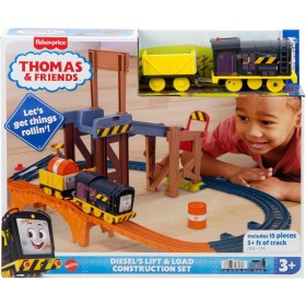 Fisher-Price JBW20 Il Trenino Thomas Pista Cantiere di Diesel con pista e 2 veicoli motorizzati montacaricarichi e scivolo Fisher-Price JBW20 Il Trenino Thomas Pista Cantiere di Diesel con pista e 2 veicoli motorizzati montacaricarichi e scivolo