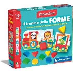 Clementoni 16865 Sapientino Montessori Il Trenino delle Forme Gioco Educativo per Riconoscere Gli Animali e la Geometria