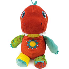 Clementoni 17773 Milo Il Dinosauro Peluche per Insegnare Parole Colori e Numeri e Stimolare lo Sviluppo Multisensoriale