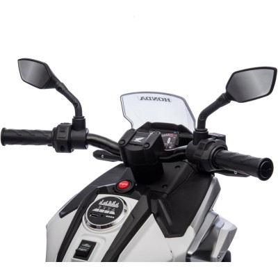 Moto Elettrica per Bambini Honda NC750X 12V Motocicletta con MP3 Accelleratore a Pedale Luci a LED e Suoni Integrati