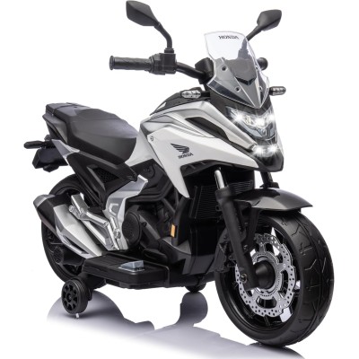 Moto Elettrica per Bambini Honda NC750X 12V Motocicletta con MP3 Accelleratore a Pedale Luci a LED e Suoni Integrati