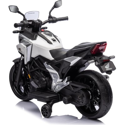 Moto Elettrica per Bambini Honda NC750X 12V Motocicletta con MP3 Accelleratore a Pedale Luci a LED e Suoni Integrati