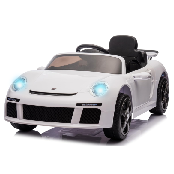 Macchina Elettrica per Bambini Porsche Ruf Ctr3 Telecomandata con Cintura di Sicurezza a 5 Punti Porte Apribili 12V