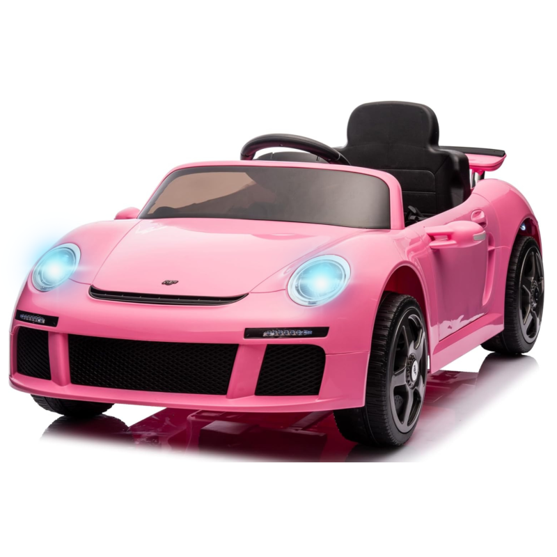 Macchina Elettrica per Bambini Porsche Ruf Ctr3 Telecomandata con Cintura di Sicurezza a 5 Punti Porte Apribili 12V