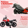 Moto Elettrica per Bambini Honda NC750X 12V Motocicletta con MP3 Accelleratore a Pedale Luci a LED e Suoni Integrati
