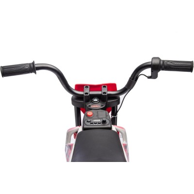 Moto Elettrica per Bambini 12V Super Cross Enduro con 2 Motori Potenti Acceleratore Manopola Ruote con Battistrada Bluetooth