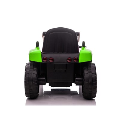 Trattore Elettrico 12V per Bambini Cavalcabile con Pala Meccanica Ruspa Scavatrice e Rimorchio