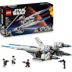 LEGO Star Wars 75399 U-Wing Starfighter Ribelle Astronave con Funzione Swing-Wing 3 Minifigure e 1 Droide K-2SO