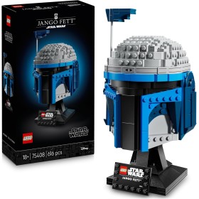 LEGO Star Wars 75408 Casco di Jango Fett Kit di Modellismo da Costruire con Supporto Targhetta e Antenna