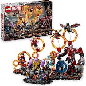 LEGO Marvel 76323 Avengers: Endgame la Battaglia Finale Set con Figura di Thanos Mech di Ant-Man e 9 Minifigure