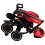 Triciclo Pieghevole Premier 6 in 1 per Bambini da 12 Mesi a 5 Anni Triciclo con Sedile Girevole e Reclinabile Peso Massimo 25 Kg