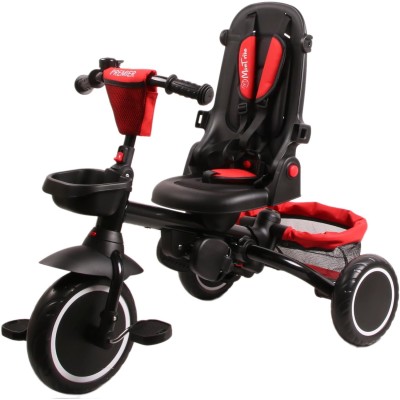 Triciclo Pieghevole Premier 6 in 1 per Bambini da 12 Mesi a 5 Anni Triciclo con Sedile Girevole e Reclinabile Peso Massimo 25 Kg