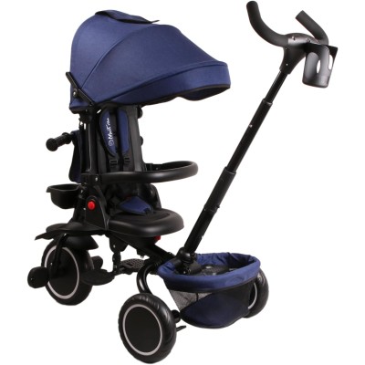 Triciclo Pieghevole Premier 6 in 1 per Bambini da 12 Mesi a 5 Anni Triciclo con Sedile Girevole e Reclinabile Peso Massimo 25 Kg