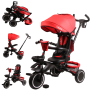Triciclo Pieghevole Premier 6 in 1 per Bambini da 12 Mesi a 5 Anni Triciclo con Sedile Girevole e Reclinabile Peso Massimo 25 Kg