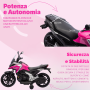 Moto Elettrica per Bambini Honda NC750X 12V Motocicletta con MP3 Accelleratore a Pedale Luci a LED e Suoni Integrati