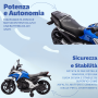 Moto Elettrica per Bambini Honda NC750X 12V Motocicletta con MP3 Accelleratore a Pedale Luci a LED e Suoni Integrati