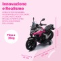 Moto Elettrica per Bambini Honda NC750X 12V Motocicletta con MP3 Accelleratore a Pedale Luci a LED e Suoni Integrati