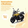 Moto Elettrica per Bambini Honda NC750X 12V Motocicletta con MP3 Accelleratore a Pedale Luci a LED e Suoni Integrati