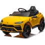 Lamborghini Urus Giallo Customizzata con sedile in pelle Arancio con cuciture arancio  + tappetino con cuciture arancio