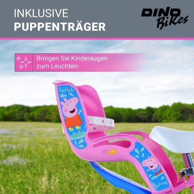 Dino Bikes 124RL-PGS Bicicletta Peppa Pig 12 pollici per bambina
