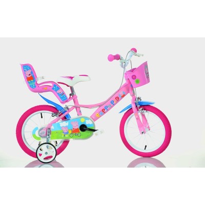 Dino Bikes 144R-PGS Bicicletta Peppa Pig 14 pollici per bambina