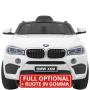 Auto Macchina Elettrica per Bambini 12V BMW X6M con Sedile in Pelle, Ruote in Gomma Telecomando Porte Apribili, Full Optional
