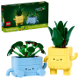 Lego Botanicals 10349 Piantine felici Kit di Arti e Mestieri con 2 Piante Artificiali