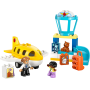 Lego Duplo 10443 La prima volta in aeroporto Gioco Educativo per la Motricità Fine con Aereo