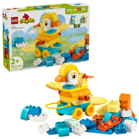 Lego Duplo 10448 Animali su ruote 3in1 Gioco Educativo per costruire un'Anatra o un Pesce o un Cane