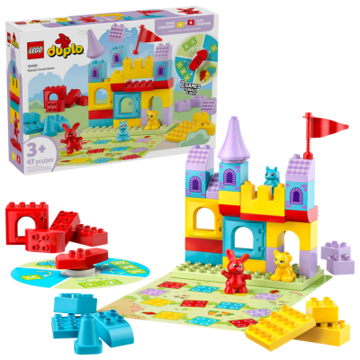 Lego Duplo 10450 Gioco al castello con Salterello Giochi Educativi per la Motricità Fine con 3 Animali e castello