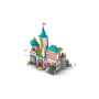Lego Disney 43267 Castello della Principessa e animali reali con minifigure di Ariel mulan Jasmine e altro ancora